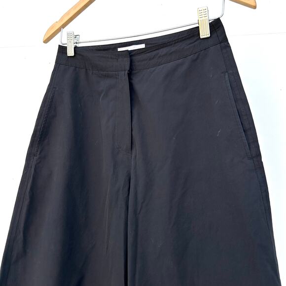 Amomento Women’s Curved Leg Pants Barrel Wide Cropped Small 0 Cotton - Picture 7 of 13